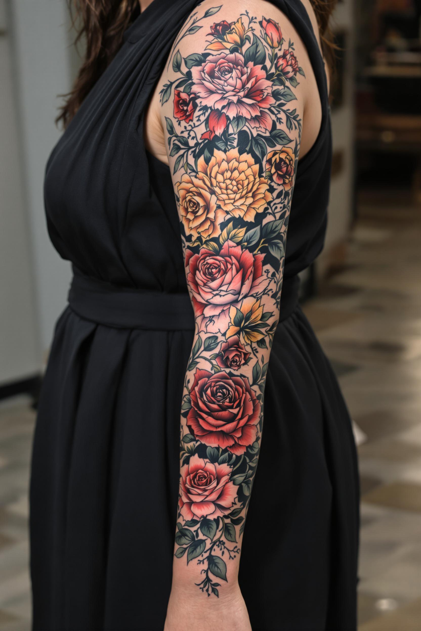 Blooming Beauty in Ink