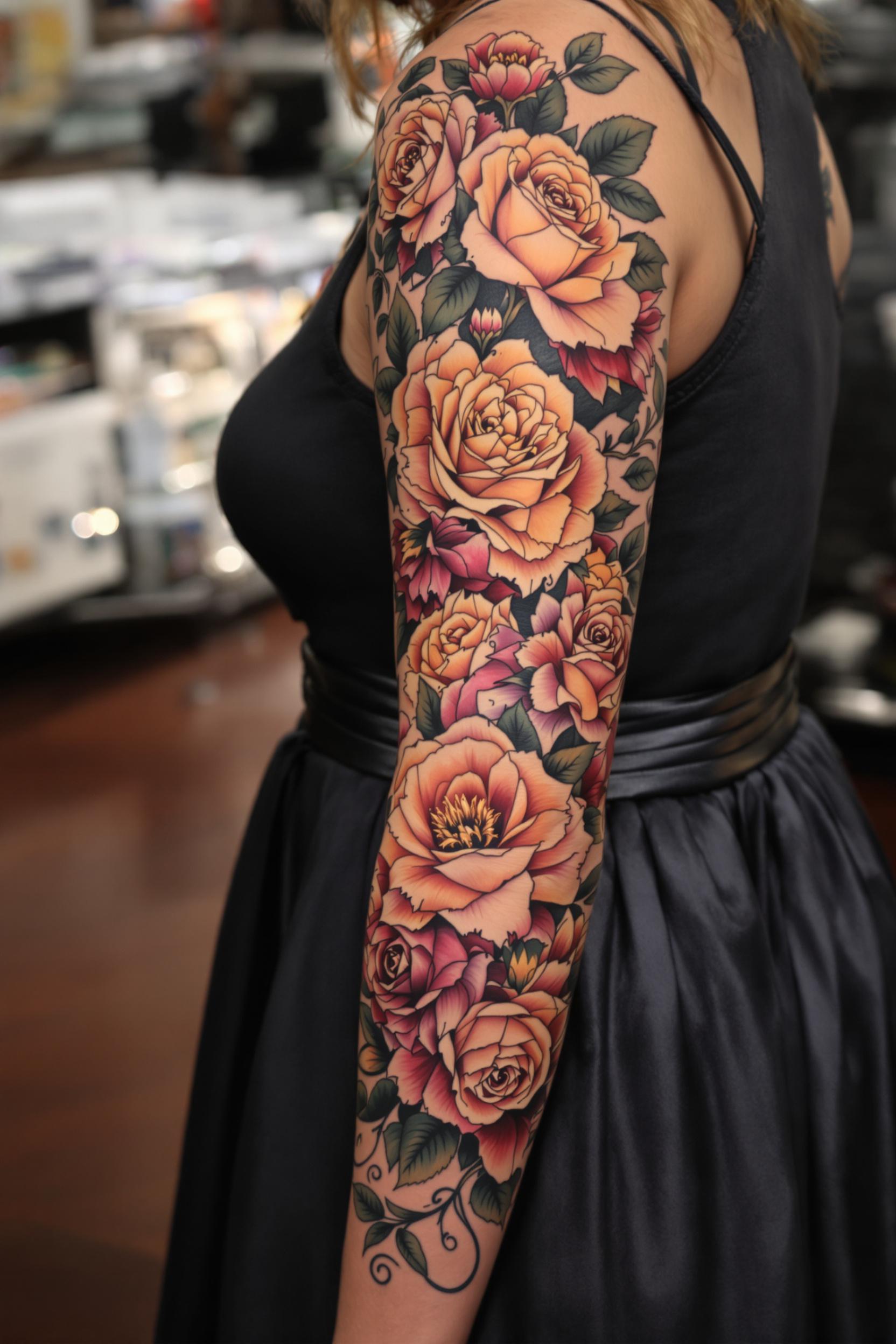 Blooming Roses Bold Confidence