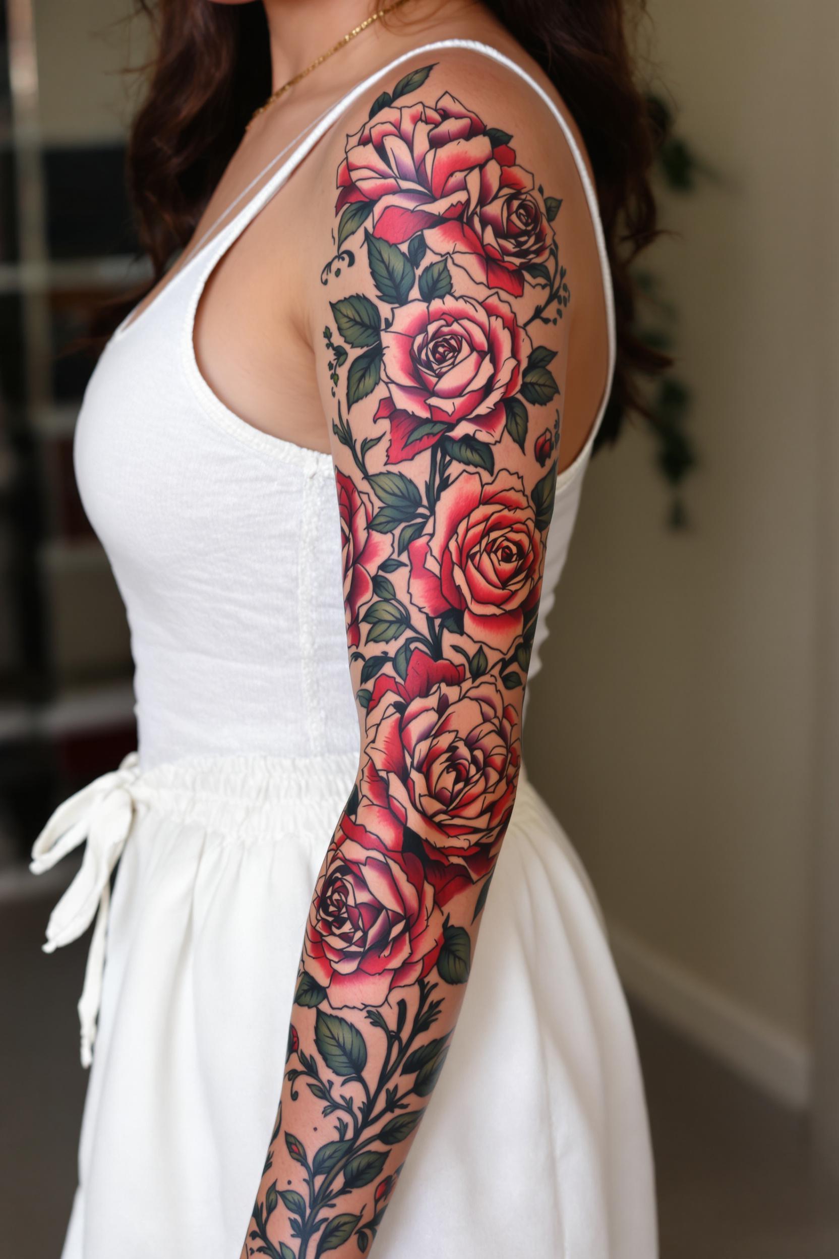 Blossoming Beauty in Ink