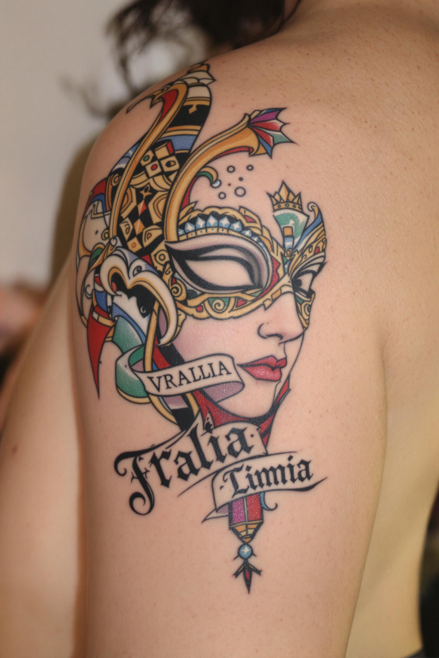 Bold Inked Mysterious Beauty