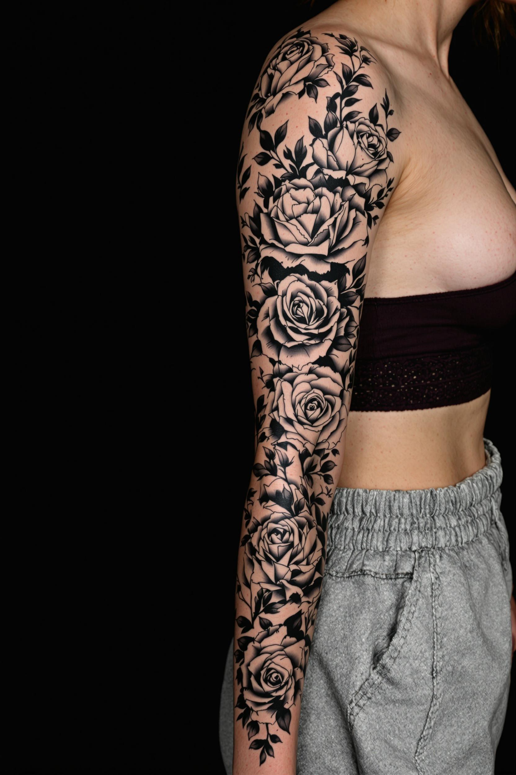 Bold Roses Blooming Gracefully