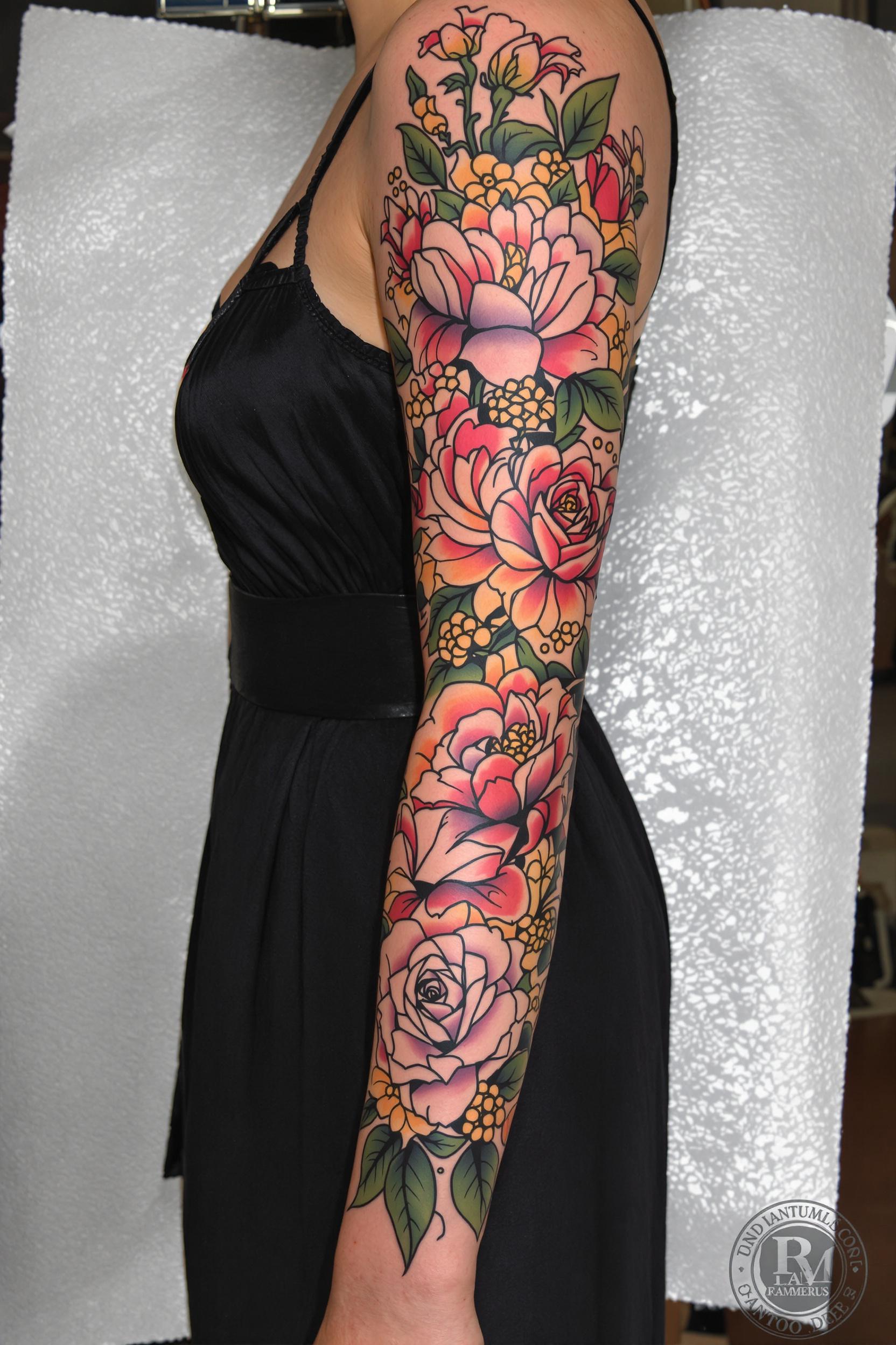 Colorful Blooms Inked Proudly