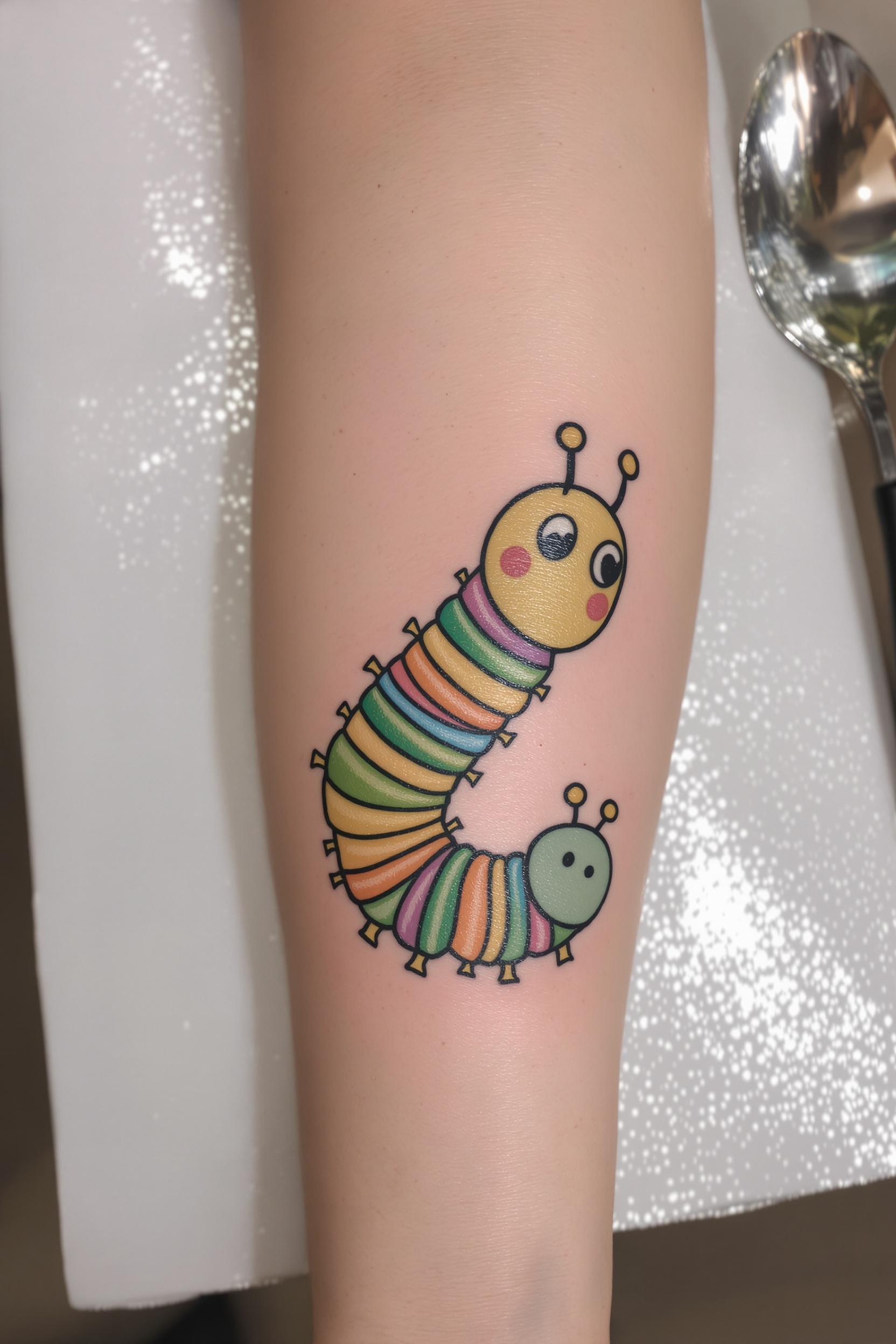 Colorful Caterpillar Ink Joy