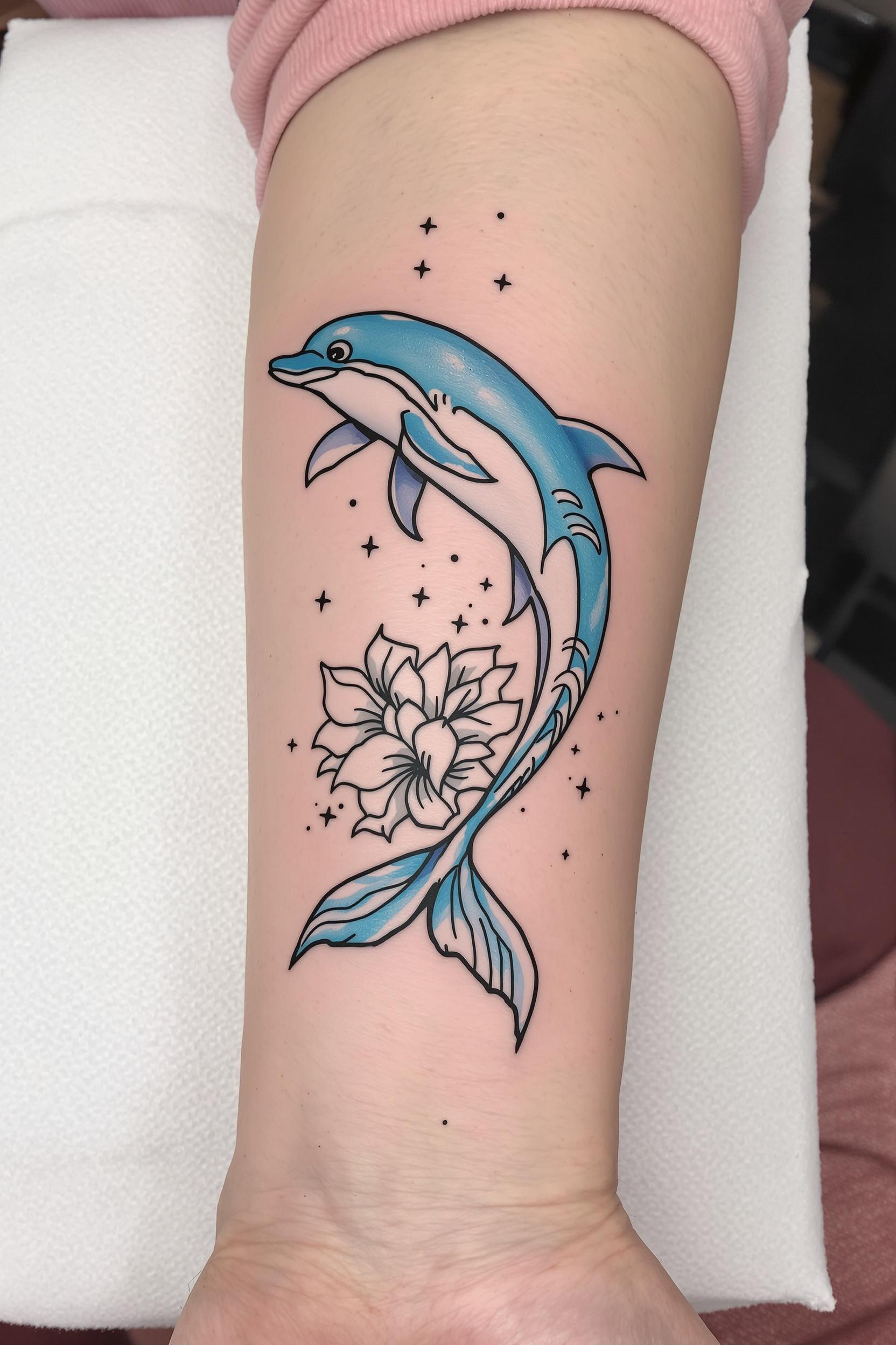 Graceful Dolphin and Bloom