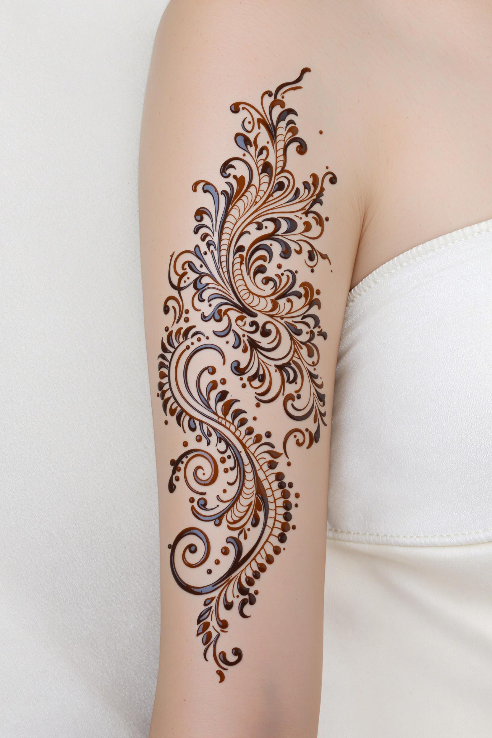 Henna Elegance in Ink