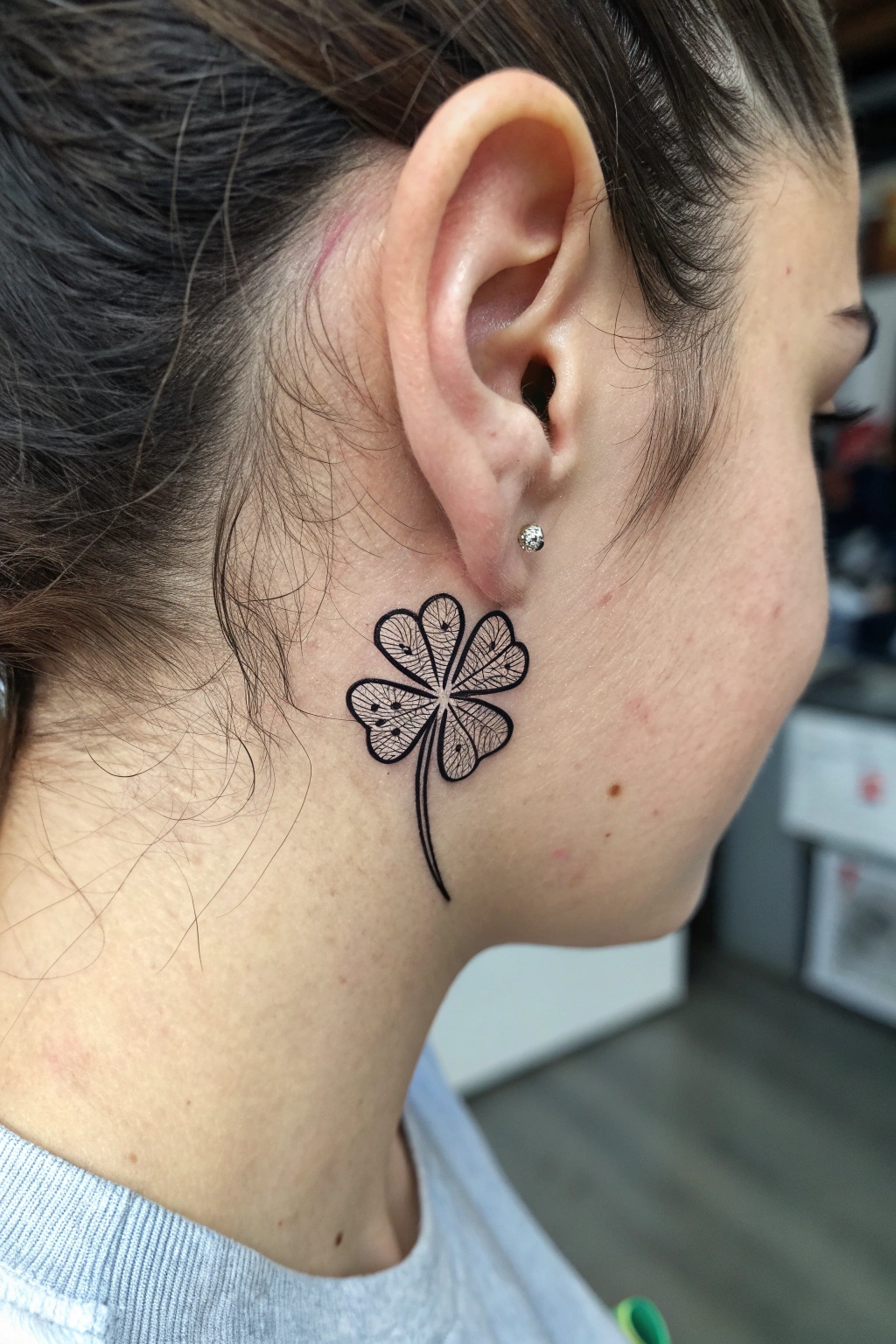 Lucky Charm Behind Ear