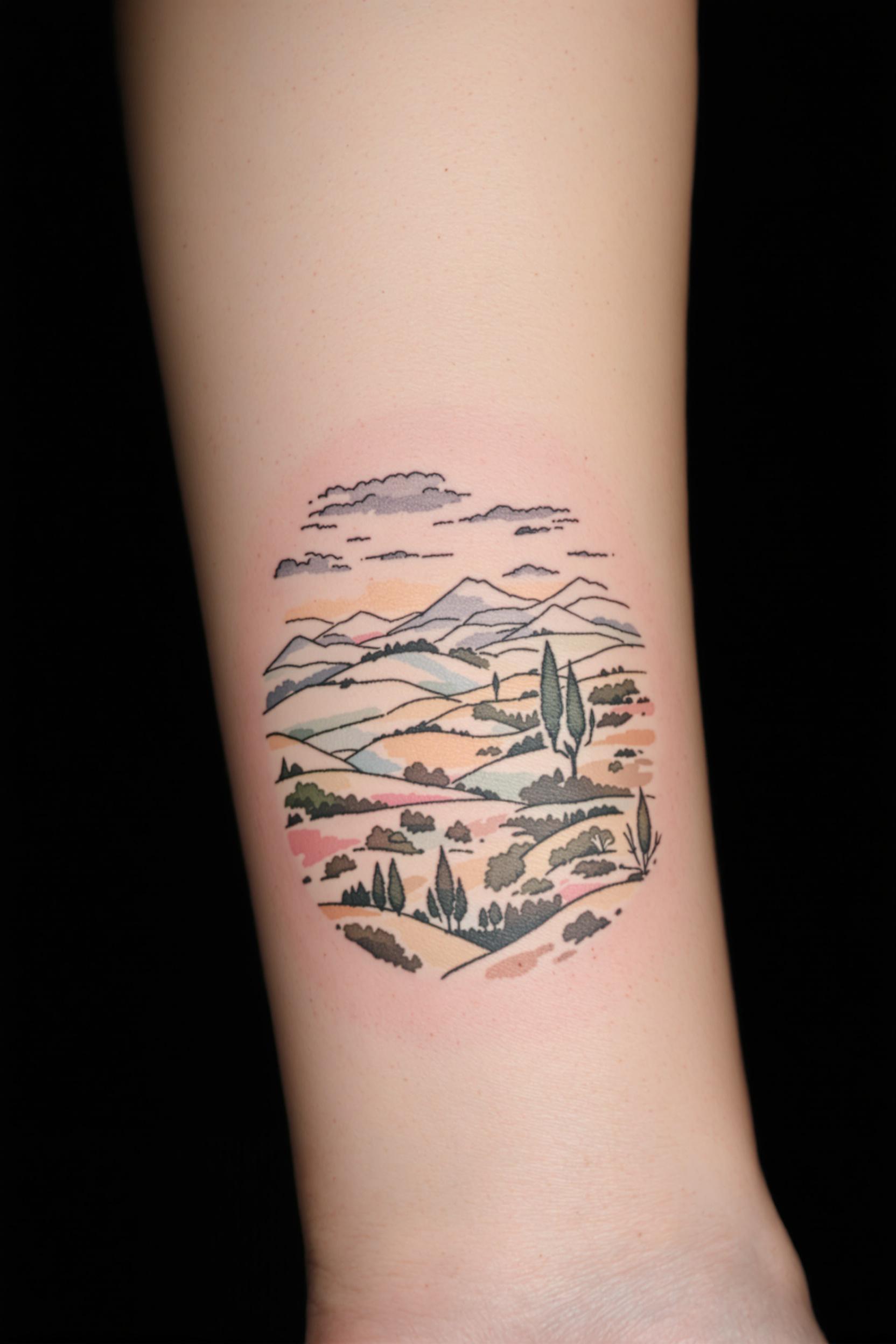 Nature's Serenity in Ink
