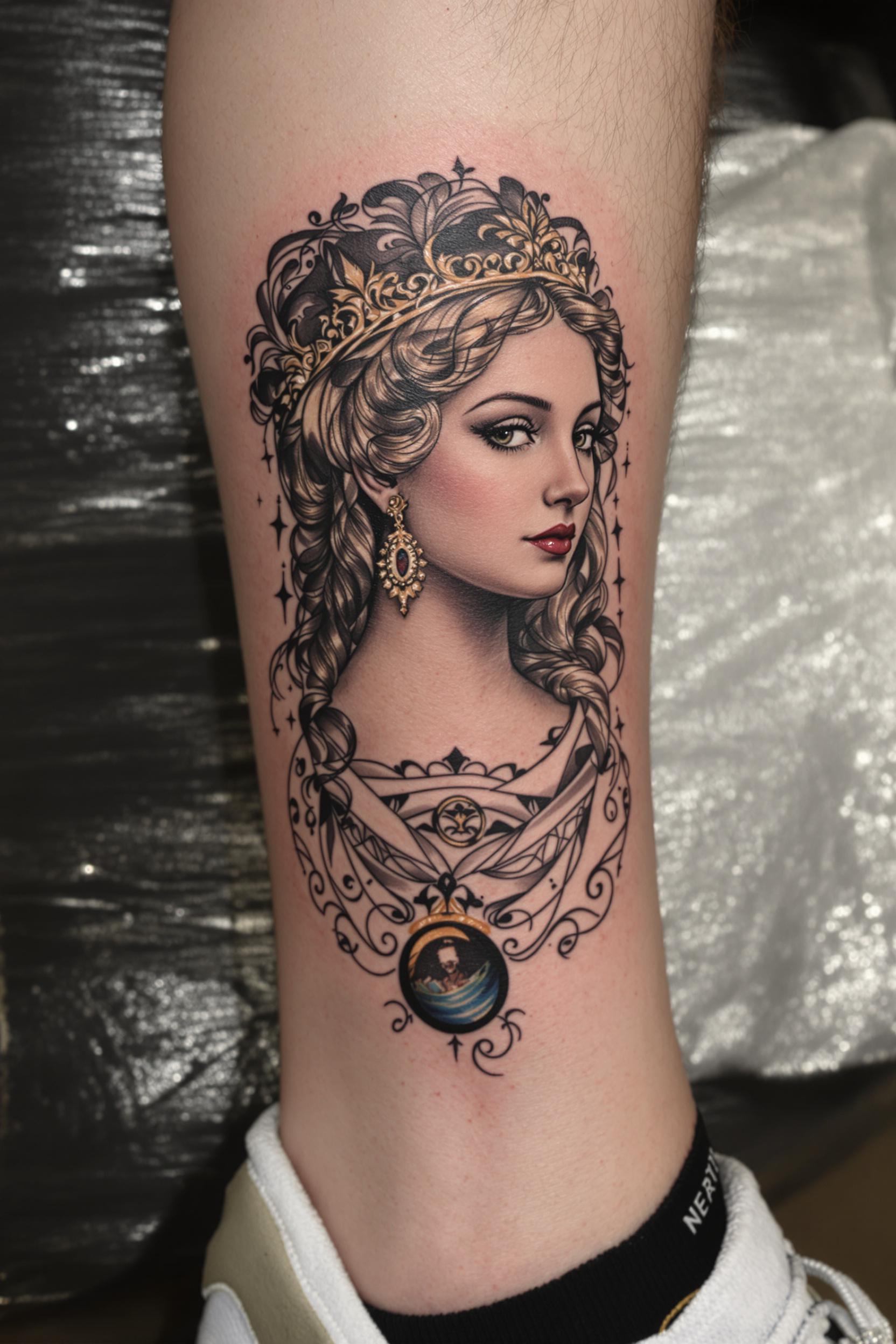 Regal Elegance in Ink