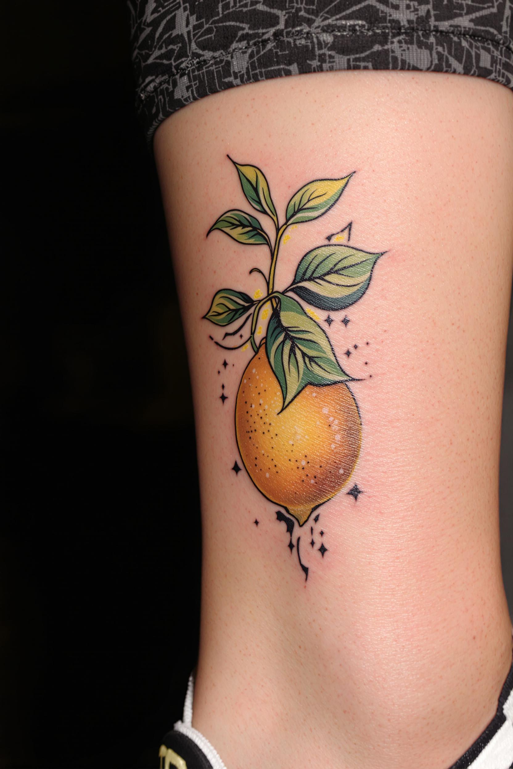 Vibrant Lemon Tattoo Magic
