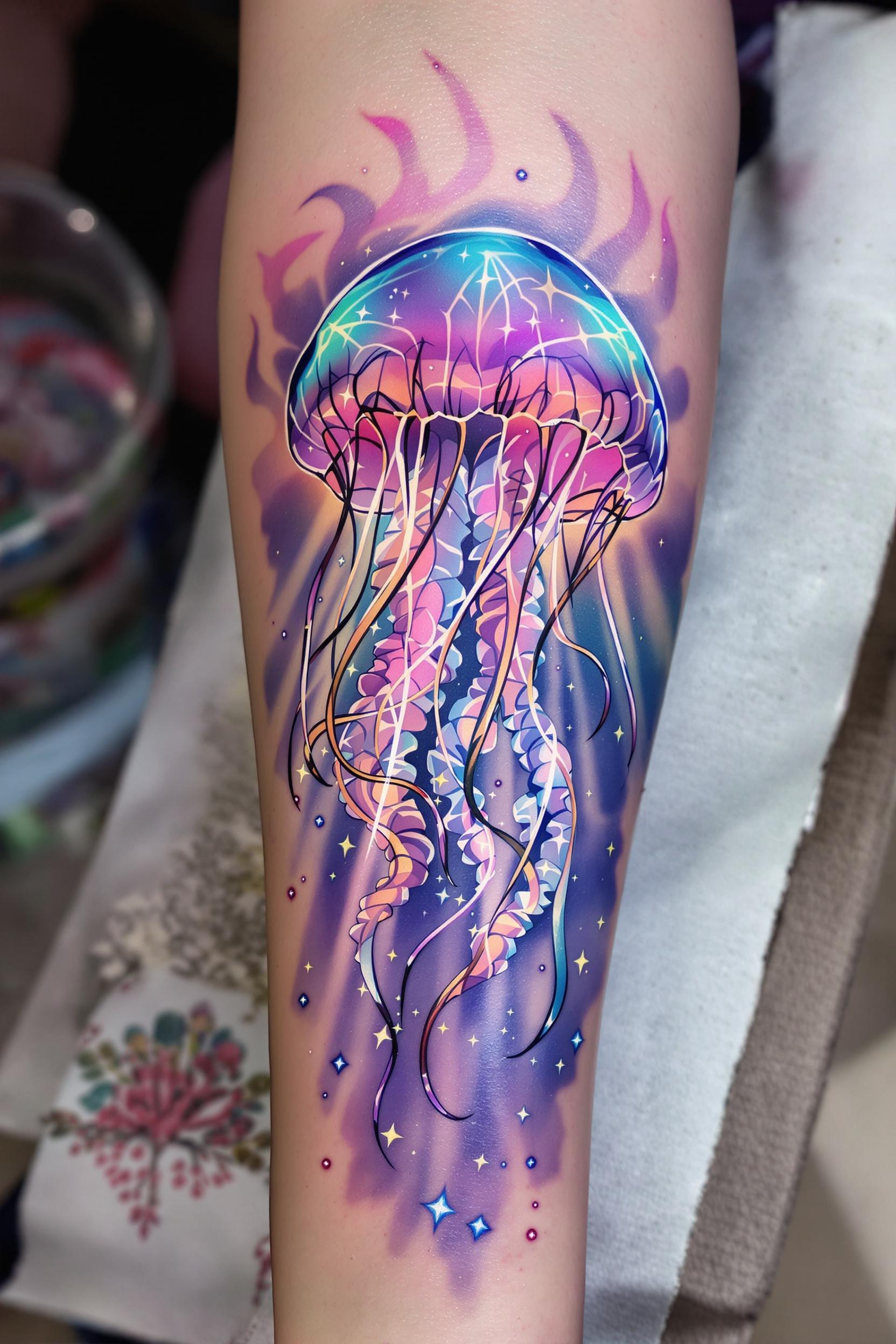 Glowing Jellyfish Ink Magic