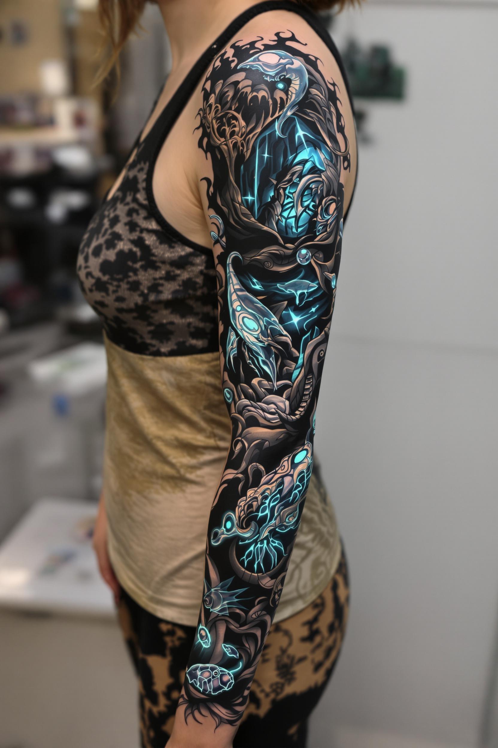 Inked Art Sci-Fi Glow