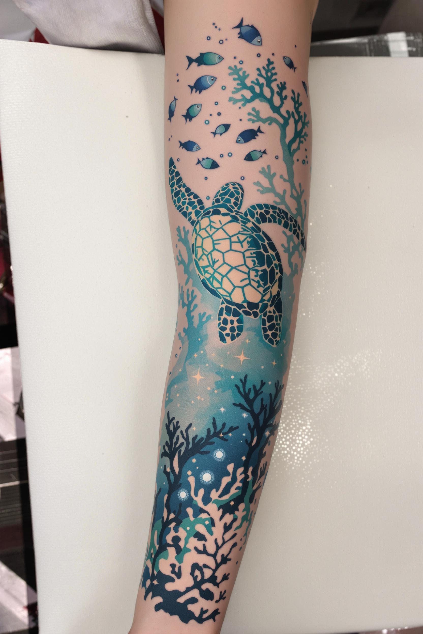 Ocean Beauty Ink Art