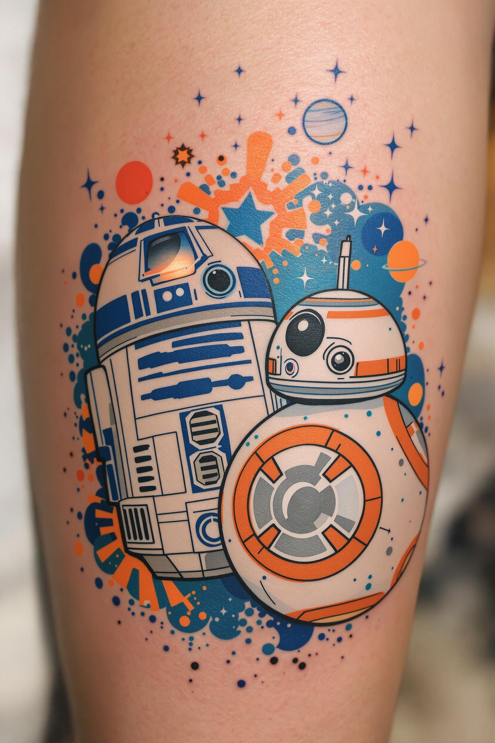 Cosmic Droids Tattoo Art