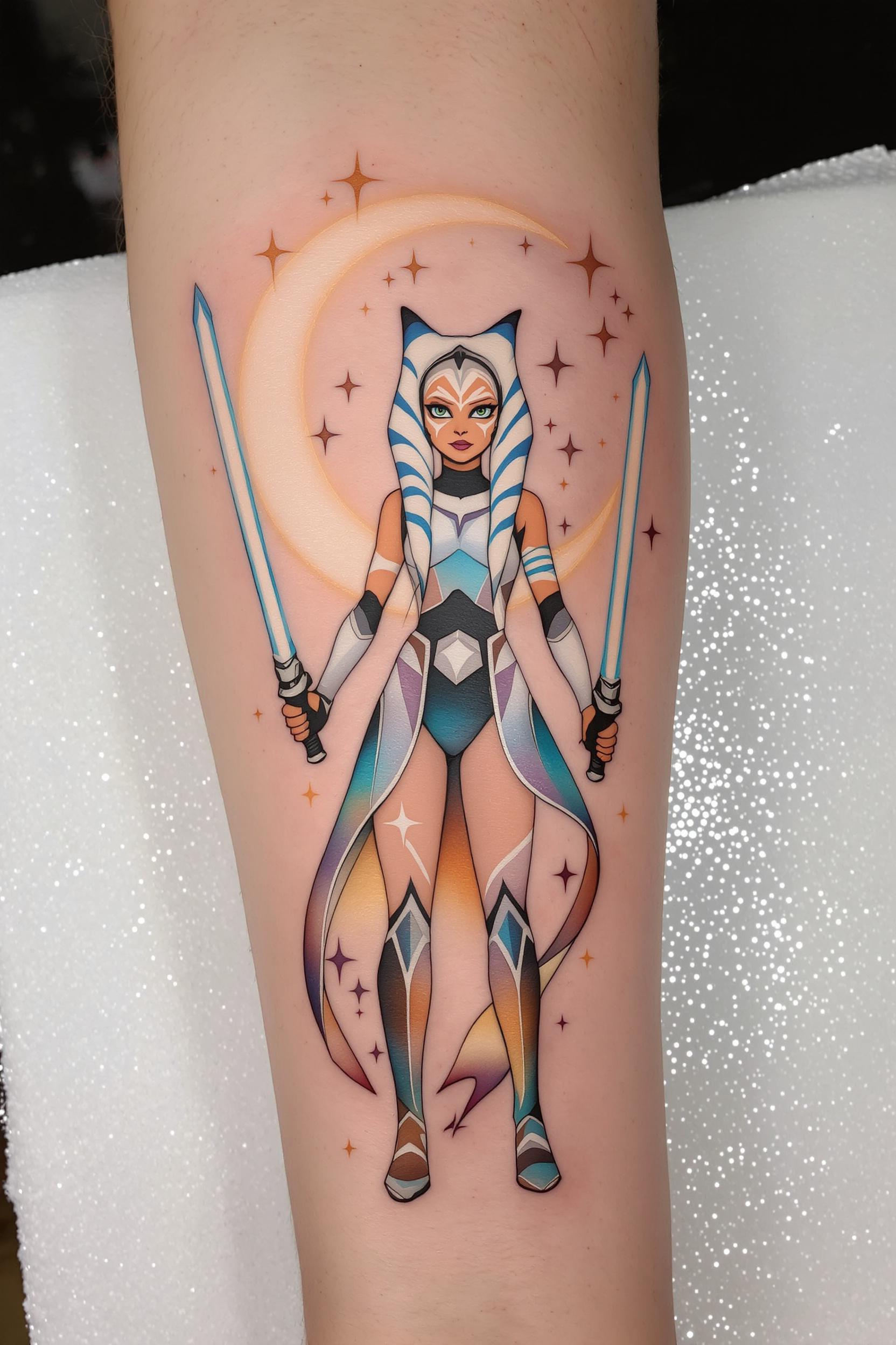 Cosmic Warrior Tattoo Power
