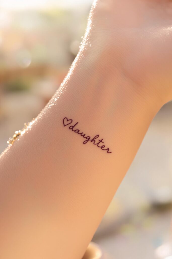 daughter love in ink