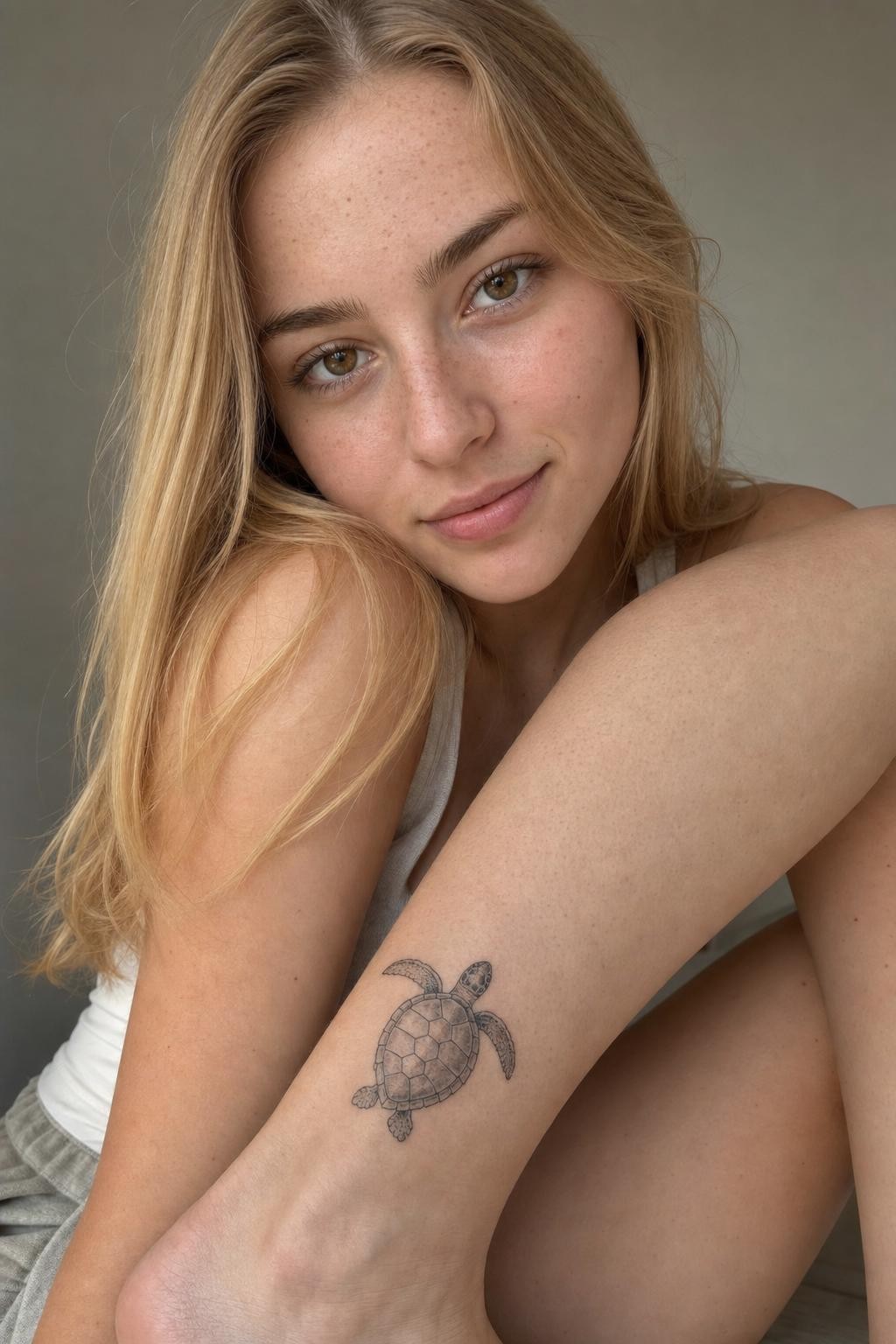 Sea Turtle Inner Arm Tattoo