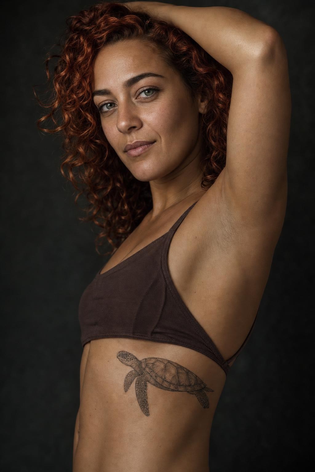 Sea Turtle Ribcage Tattoo Confidence