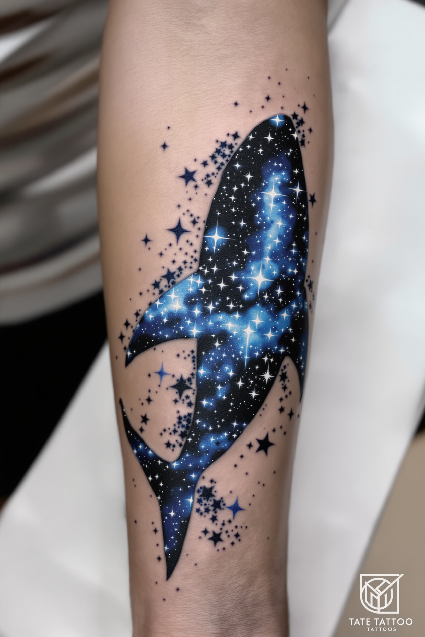 Whale Galaxy Tattoo Brilliance